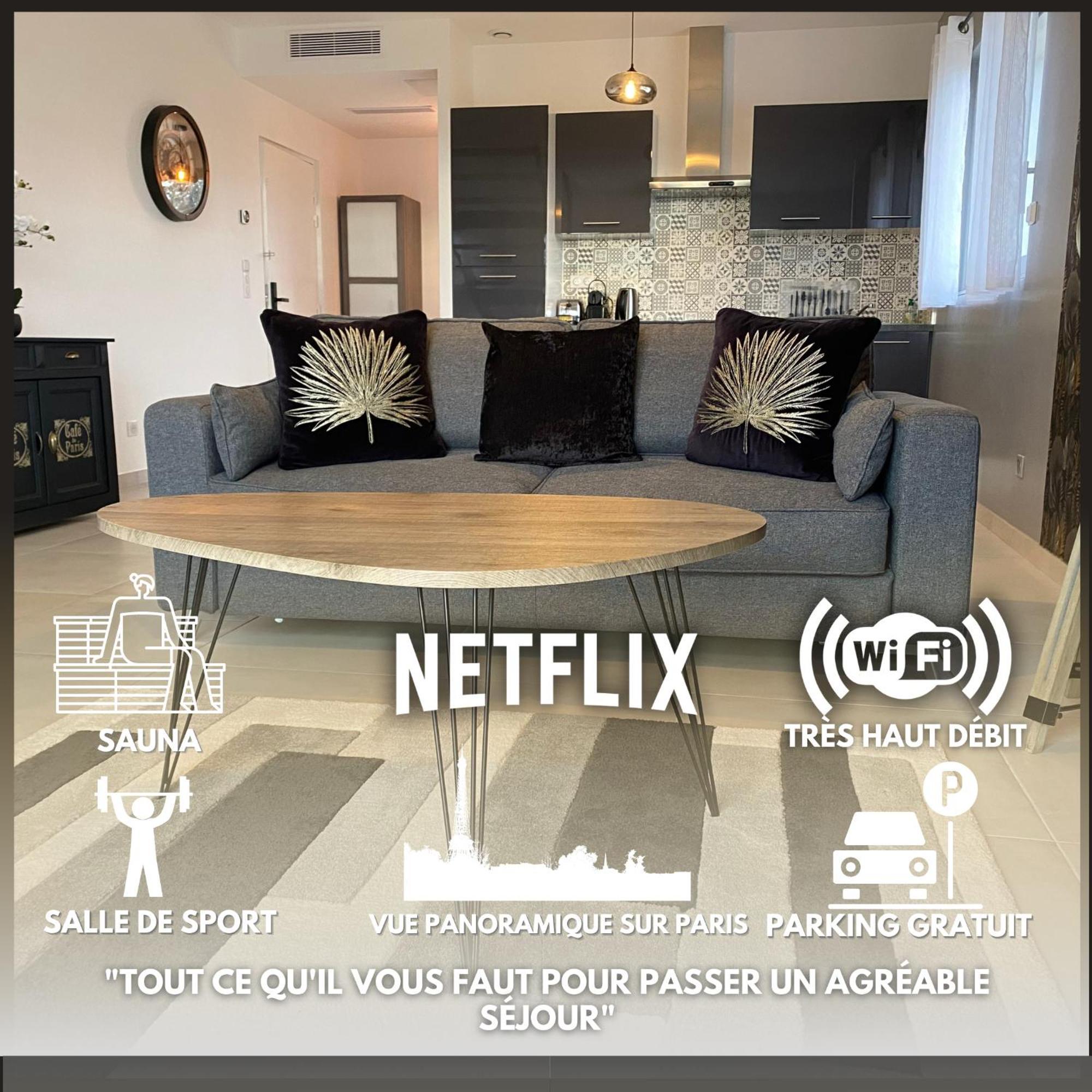 La Villa Perchee Calme, Sauna, Parking Prive Saint-Prix  외부 사진